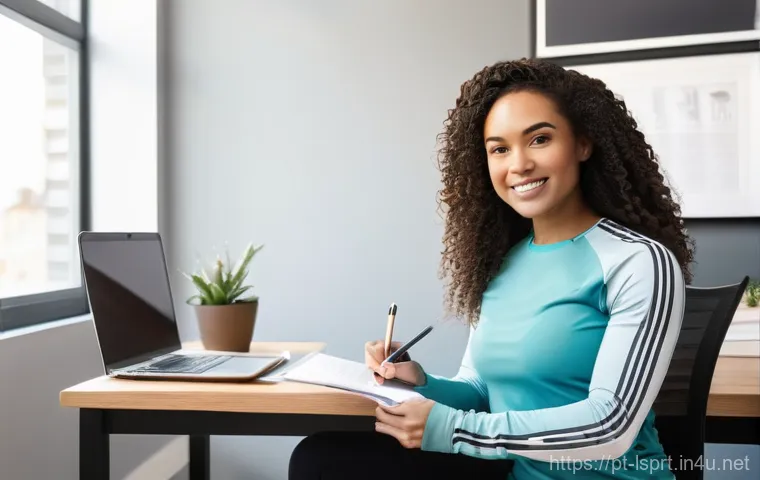 레저스포츠지도자 초보자를 위한 필수 가이드 - **Prompt 1: Dedicated Fitness Professional Studying and Learning**
    "A motivated and intelligent ...