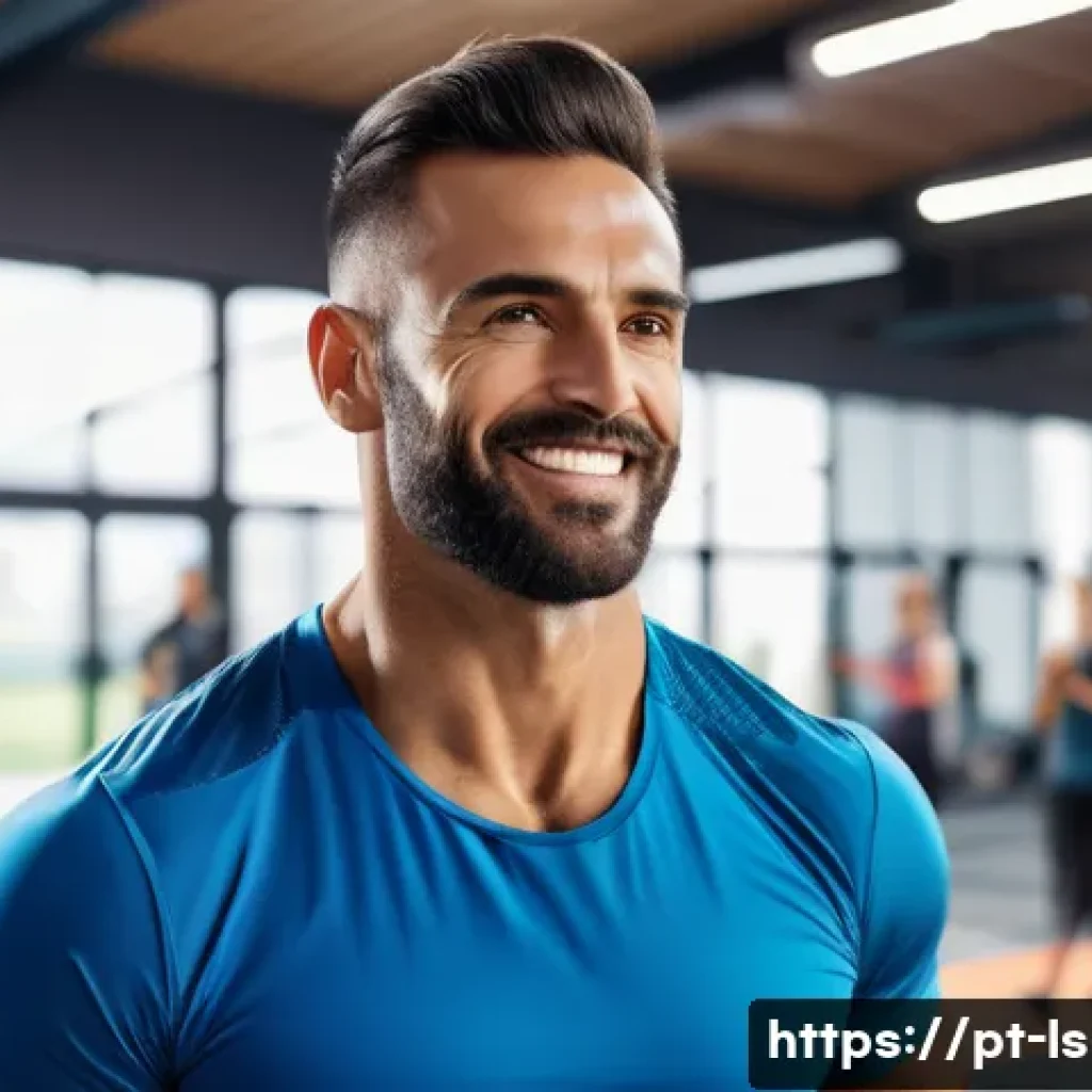 레저스포츠지도자 자격증으로 업무 스킬 강화 - A professional sports leisure instructor leading a diverse group fitness class in a modern Brazilian...